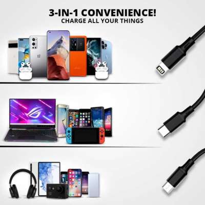 3-in-1 Multi-Device Charging Cable