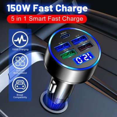 150W 3.0 LED Digital Display Super-Fast Charger